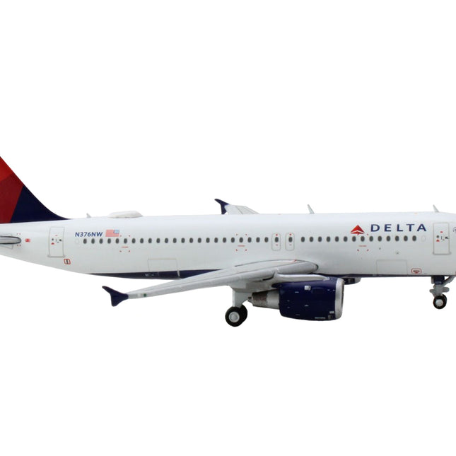 Airbus A320 Commercial Aircraft "Delta Air Lines" White with Red and Blue Tail 1/400 Diecast Model Airplane by GeminiJets