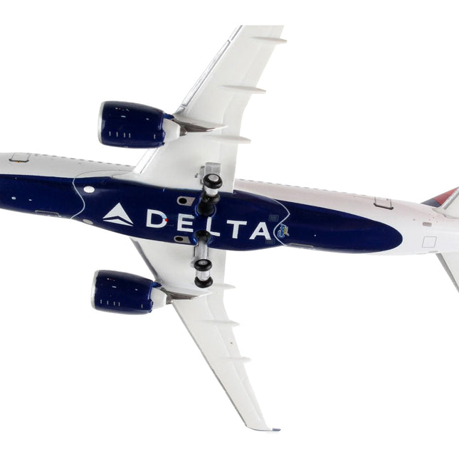 Airbus A220-100 Commercial Aircraft "Delta Airlines" White with Blue and Red Tail 1/400 Diecast Model Airplane by GeminiJets