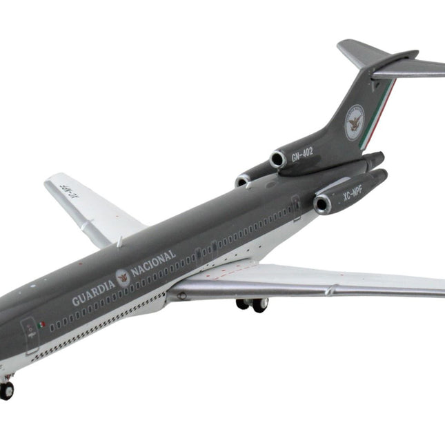 Boeing 727-200 Commercial Aircraft "Guardia Nacional - Mexico National Guard" (XC-NPF/GN-402) Gray 1/400 Diecast Model Airplane by GeminiJets