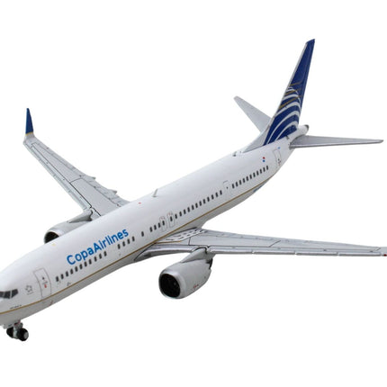 Boeing 737 MAX 9 Commercial Aircraft "Copa Airlines" (HP-9907CMP) White with Blue Tail 1/400 Diecast Model Airplane by GeminiJets