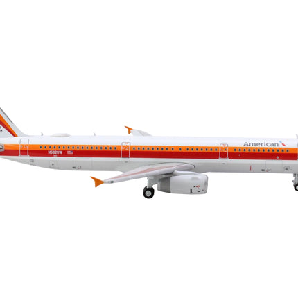 Airbus A321 Commercial Aircraft "American Airlines - PSA" (N582UW) White with Red and Orange Stripes 1/400 Diecast Model Airplane by GeminiJets