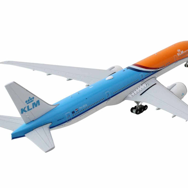 Boeing 777-300ER Commercial Aircraft "KLM Royal Dutch Airlines" (PH-BVA) Orange and Blue 1/400 Diecast Model Airplane by GeminiJets