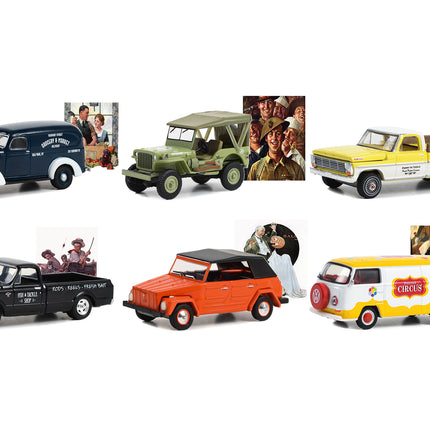 "Norman Rockwell" Set of 6 pieces Series 5 1/64 Diecast Model Cars by Greenlight