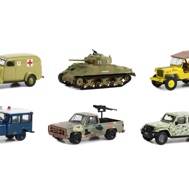 "Battalion 64" Set of 6 pieces Series 3 1/64 Diecast Models by Greenlight