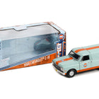 1968 Chevrolet C-10 Pickup Truck Light Blue with Orange Stripes with Camper Shell 