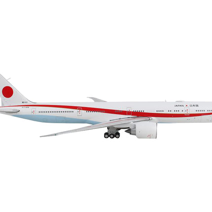 Boeing 777-300ER Commercial Aircraft "Japan Air Self-Defense Force" White with Red Stripes "Gemini Macs" Series 1/400 Diecast Model Airplane by GeminiJets