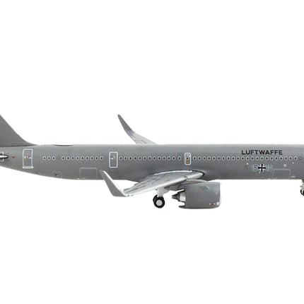 Airbus A321neo Transport Aircraft "German Luftwaffe" Gray "Gemini Macs" Series 1/400 Diecast Model Airplane by GeminiJets