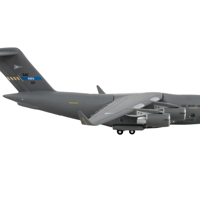 Boeing C-17 Globemaster III Transport Aircraft "SAC Heavy Airlift Wing SAC-03 Papa Air Base Hungary" NATO "Gemini Macs" Series 1/400 Diecast Model Airplane by GeminiJets