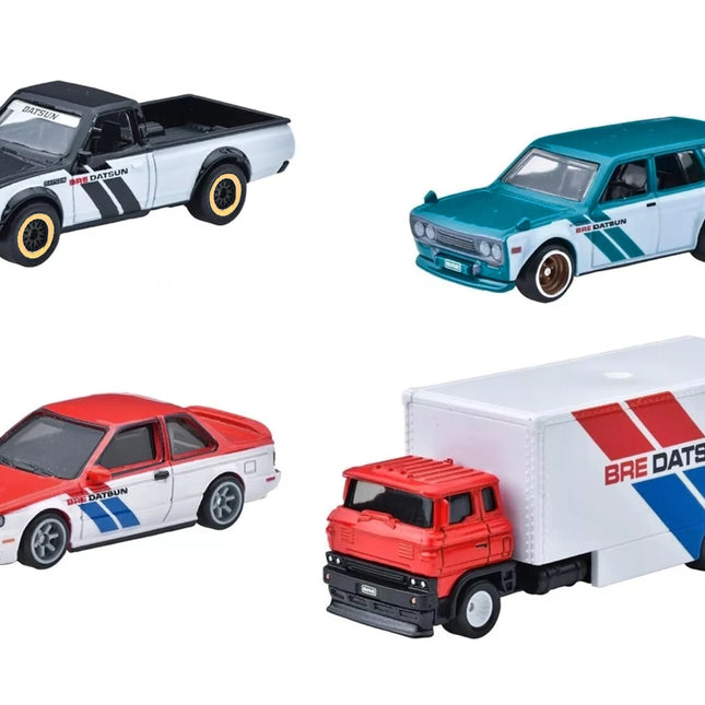 "BRE" Set of 4 pieces Series Hot Wheels "Premium" 2024 Series U Diecast Model Cars by Hot Wheels