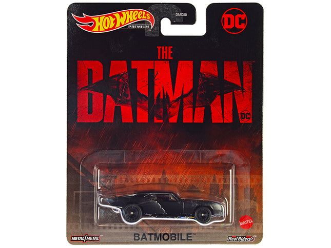 Batmobile Matt Black "The Batman" (2022) Movie "DC Comics" Diecast Model Car by Hot Wheels