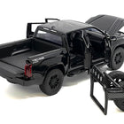 2023 Toyota Tundra TRD 4x4 Pickup Truck Black with Sunroof and Wheel Rack 1/24 Diecast Model Car