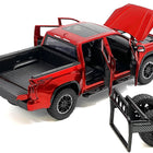 2023 Toyota Tundra TRD 4x4 Pickup Truck Red Metallic with Sunroof and Wheel Rack 1/24 Diecast Model Car