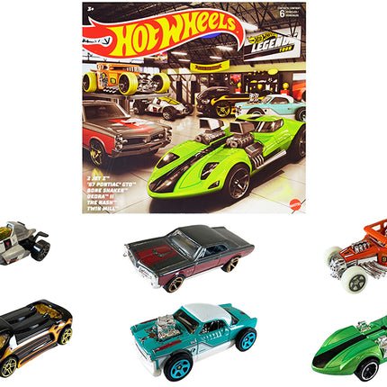 "Hot Wheels Legends" 6 piece Set Diecast Model Cars by Hot Wheels