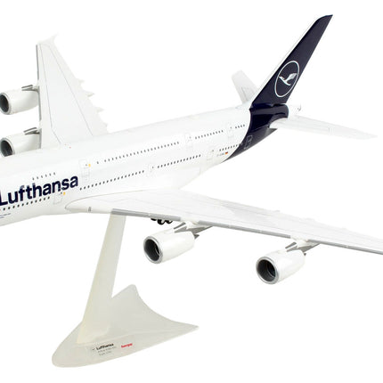 Airbus A380 Commercial Aircraft "Lufthansa" (D-AIMK) White with Dark Blue Tail 1/200 Plastic Model Airplane by Herpa