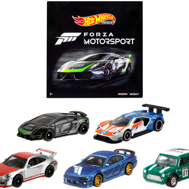 "Forza Motorsport" 5 piece Set Diecast Model Cars by Hot Wheels