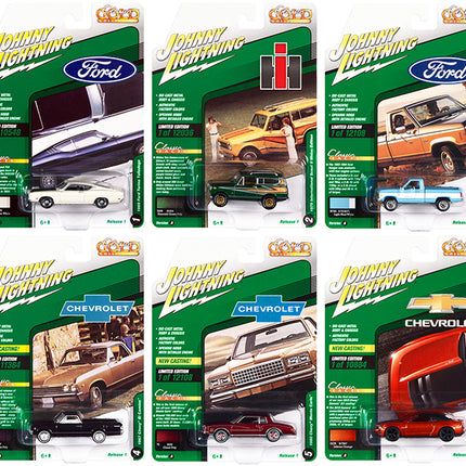 "Classic Gold Collection" 2022 Set A of 6 Cars Release 1 1/64 Diecast Model Cars by Johnny Lightning