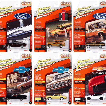 "Classic Gold Collection" 2022 Set B of 6 Cars Release 1 1/64 Diecast Model Cars by Johnny Lightning