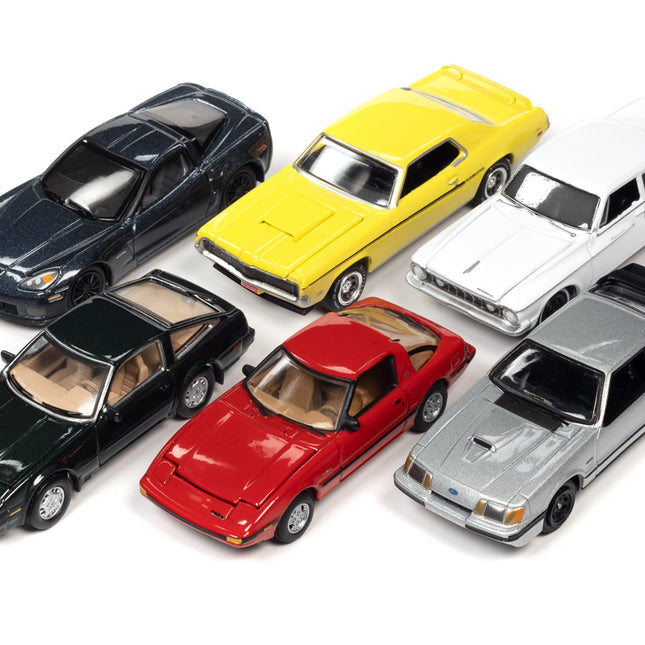 "Classic Gold Collection" 2022 Set B of 6 Cars Release 2 1/64 Diecast Model Cars by Johnny Lightning