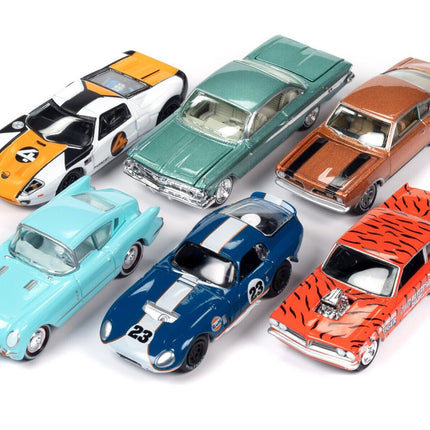 "Classic Gold Collection" 2023 Set B of 6 Cars Release 2 1/64 Diecast Model Cars by Johnny Lightning