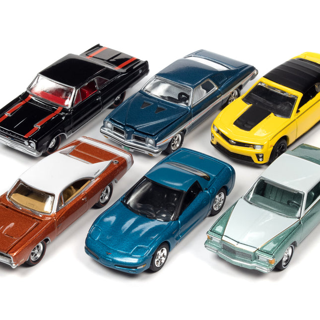 "Muscle Cars USA" 2022 Set B of 6 pieces Release 2 1/64 Diecast Model Cars by Johnny Lightning