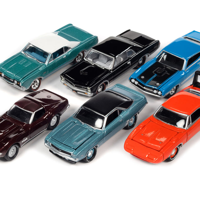 "Muscle Cars USA" 2022 Set A of 6 pieces Release 3 1/64 Diecast Model Cars by Johnny Lightning