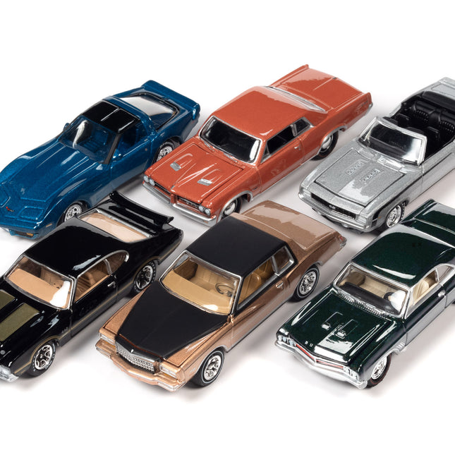 "Muscle Cars USA" 2023 Set B of 6 pieces Release 1 "OK Used Cars" 1/64 Diecast Model Cars by Johnny Lightning