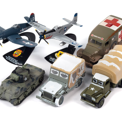 "Korea: The Forgotten War" Military Set A of 6 pieces 2023 Release 1 Limited Edition to 2000 pieces Worldwide Diecast Models by Johnny Lightning