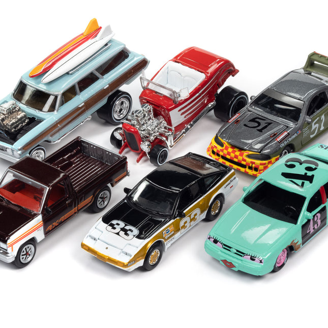 "Street Freaks" 2023 Set B of 6 Cars Release 1 1/64 Diecast Model Cars by Johnny Lightning