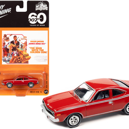 1974 AMC Hornet Red 007 James Bond "The Man with the Golden Gun" (1974) Movie "Pop Culture" 2022 Release 4 1/64 Diecast Model Car by Johnny Lightning