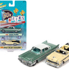 1959 Desoto Fireflite Surf Green Metallic with White Top and 1956 Chevrolet Bel Air Convertible Crocus Yellow and Black 