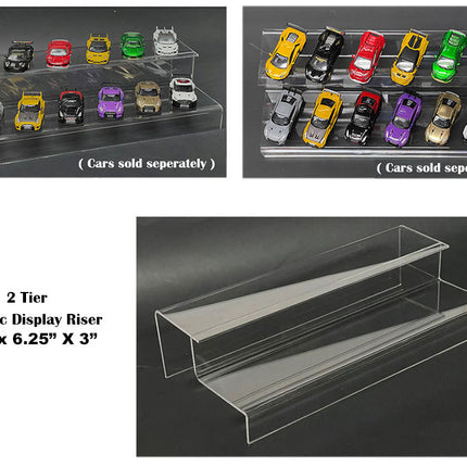 2 Tier Acrylic Stand Riser "Mijo Exclusives" for 1/64 Scale Models