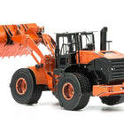 Model Kit Wheel Loader Orange and Black (Challenging Difficulty) Steel Model by Metal Earth