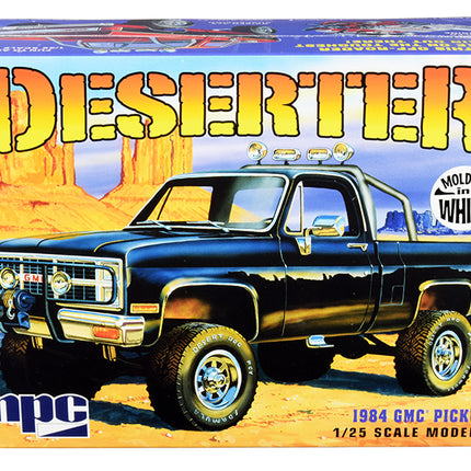 Skill 2 Model Kit 1984 GMC Pickup Truck (Molded in White) "Deserter" 1/25 Scale Model by MPC