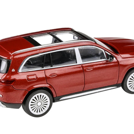 2020 Mercedes-Maybach GLS 600 with Sunroof Red Metallic 1/64 Diecast Model Car by Paragon