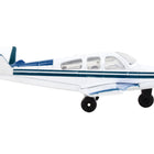 Beechcraft Bonanza Aircraft White with Blue Stripes 