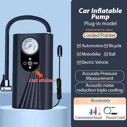 Portable Air Pump Compressor for Car, Motorcycle, Bike & Ball with Digital Display