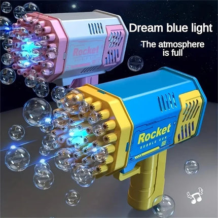 40-Hole Rocket Launcher Automatic Bubble Gun