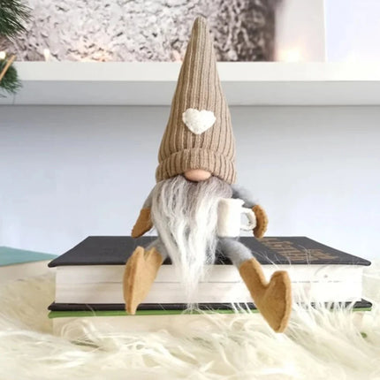 Plush Coffee Gnome Dolls for Christmas & Kitchen Decorations