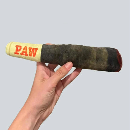 Funny Interactive Dog Toy – Cigar Plush Squeaky Chew Toy for Dogs