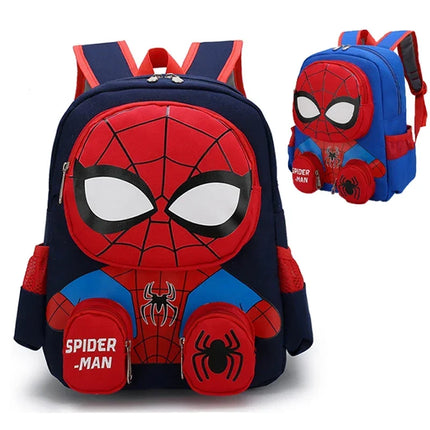 Spider-Man 3D Cartoon Backpack – Superhero Kids School Bag