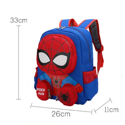 Spider-Man 3D Cartoon Backpack – Superhero Kids School Bag