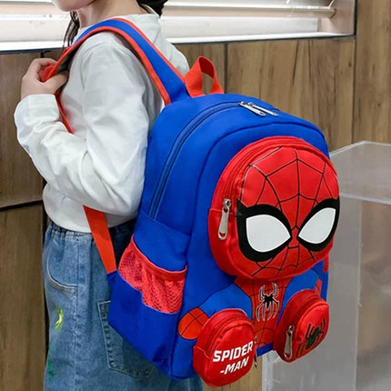 Spider-Man 3D Cartoon Backpack – Superhero Kids School Bag