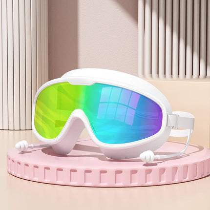 Big Frame HD Swimming Goggles with Anti-Fog and UV Protection