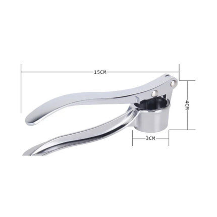 Stainless Steel Garlic Smasher and Squeezer for Easy Grinding