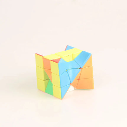 3x3x3 Twisted Puzzle Cube: Stress-Reducing Brain Teaser