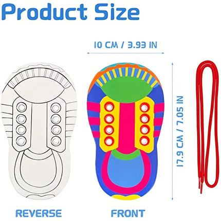 Shoelace Threading Teaching Toy - Learn to Tie Shoelaces for Kids