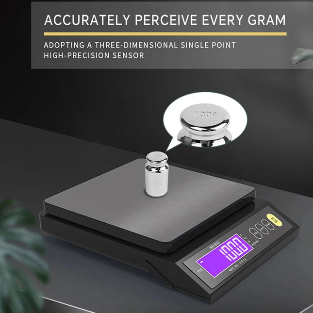 Waterproof Digital Kitchen Scale with LCD Display for Weighing