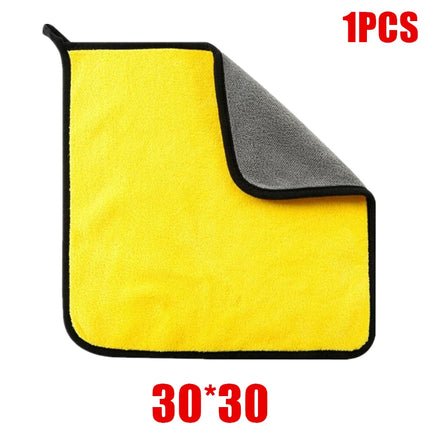 Microfiber Cleaning Towels for Car Body Washing, Soft & Thicken Drying Cloth (1/2/6pcs)