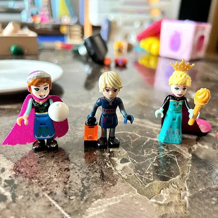 5pcs Disney FROZEN Princess Elsa Mini Figma Building Blocks Model Toys for Kids