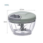 500/900ML Manual Garlic Chopper - Food & Vegetable Cutter